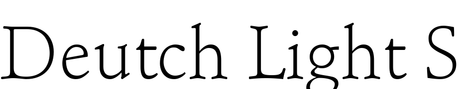 Deutch Light SSi Light Font Download Free