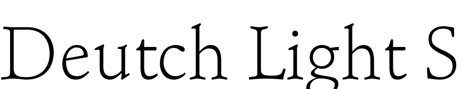 Deutch Light SSi Light Font Download Free