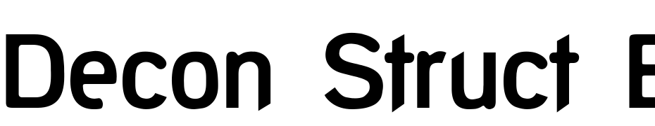 Decon Struct Bold Font Download Free