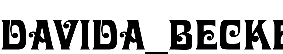 Davida_Becker Font Download Free