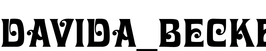Davida_Becker Font Download Free