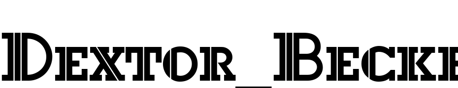 Dextor_Becker_Caps Font Download Free