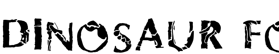 Dinosaur Fontasaurus Text Font Download Free