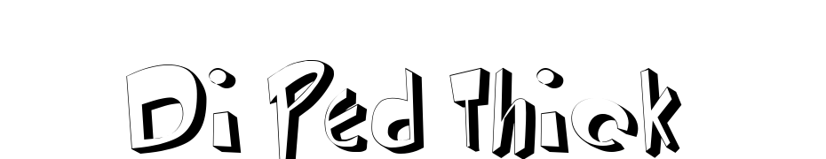 Di Ped Thick Font Download Free