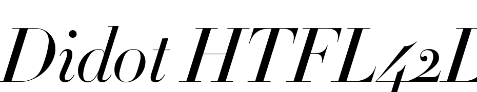 Didot HTF L42 Light Ital Font Download Free