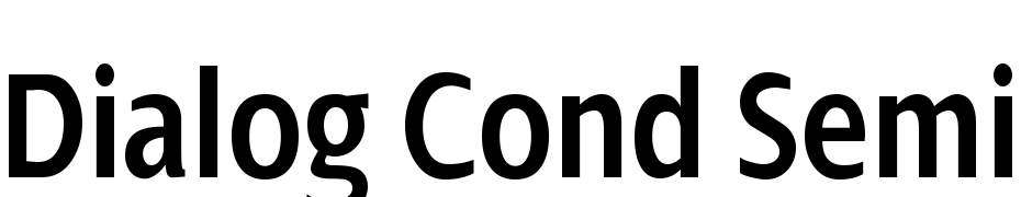 Dialog Cond Semi Bold Font Download Free