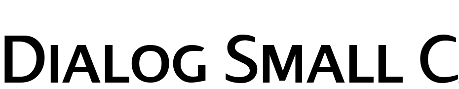 Dialog Small Caps Font Download Free