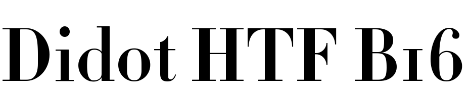 Didot HTF B16 Bold Font Download Free