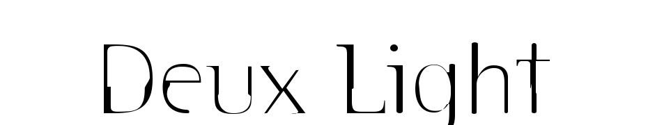 Deux Light Font Download Free