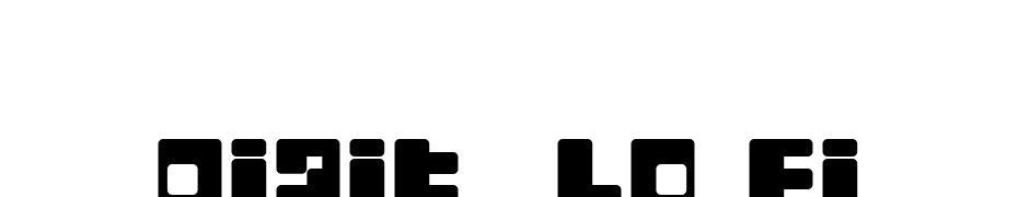 Digit  Lo Fi Font Download Free