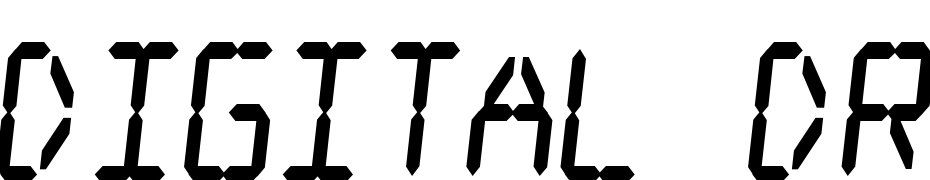 Digital Dream Fat Skew Narrow Font Download Free