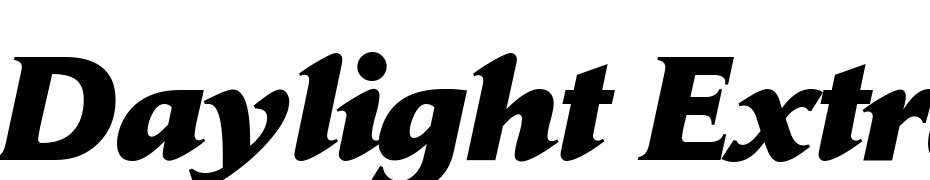 Daylight Extrabold Regular Italic Font Download Free