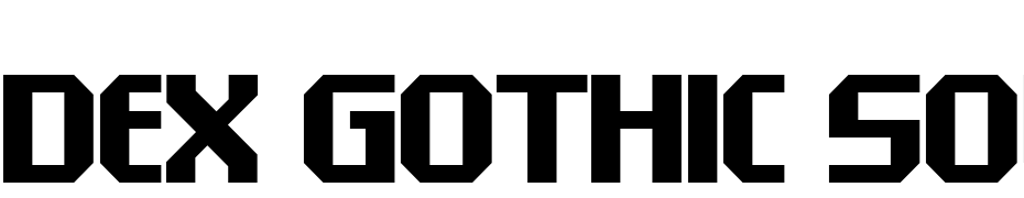 Dex Gothic Sol D Font Download Free