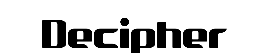 Decipher Font Download Free