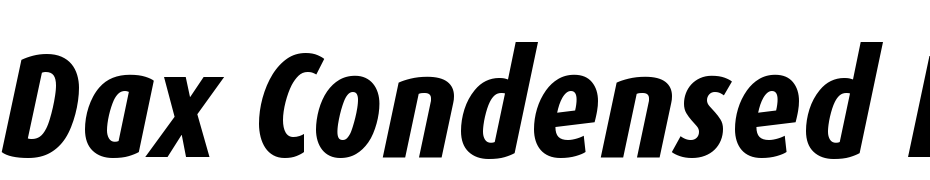 Dax Condensed Ex Bold Italic Font Download Free