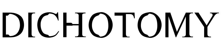 Dichotomy Font Download Free