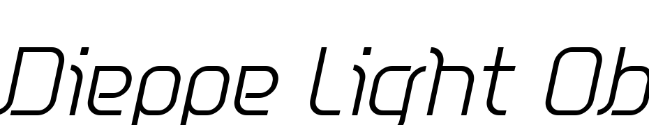 Dieppe Light Oblique Font Download Free