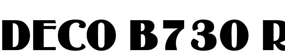 Deco B730 Regular Font Download Free