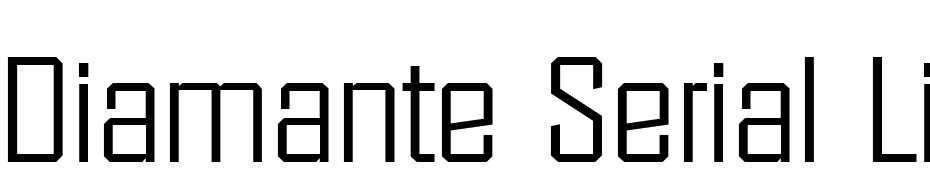 Diamante Serial Light Regular Font Download Free