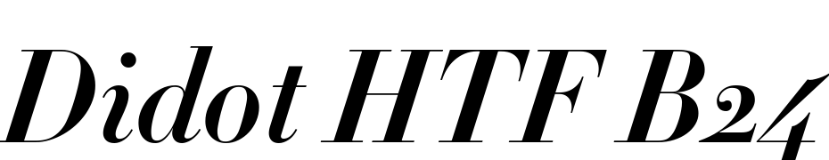 Didot HTF B24 Bold Ital Fuente Descargar Gratis