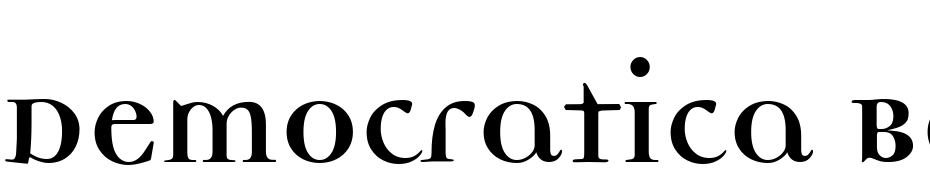 Democratica Bold Bold Font Download Free