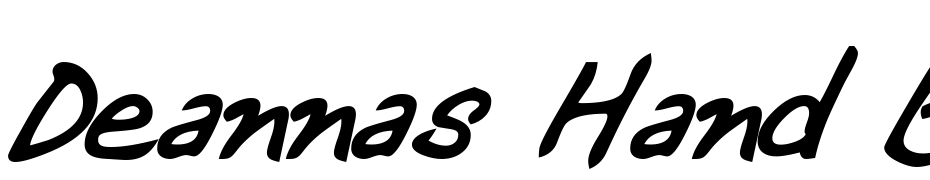 Deannas Hand Bold Italic cкачати шрифт безкоштовно