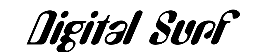 Digital Surf Font Download Free