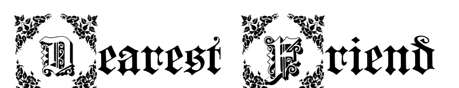 Dearest Friend Font Download Free