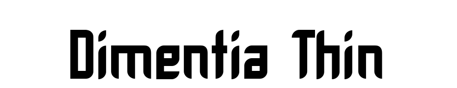 Dimentia Thin Font Download Free