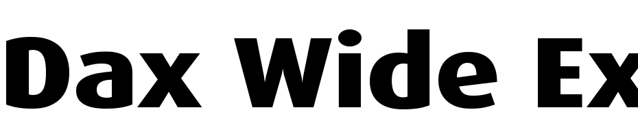 Dax Wide Extra Bold Font Download Free