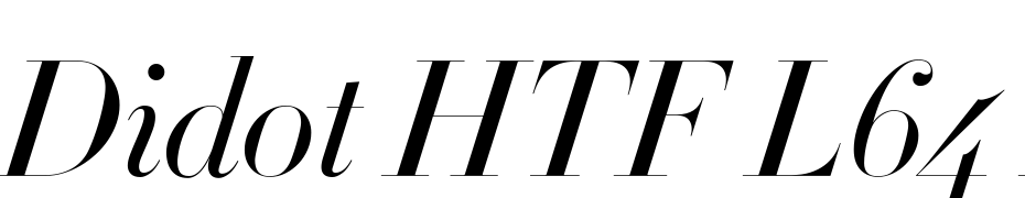 Didot HTF L64 Light Ital Yazı tipi ücretsiz indir