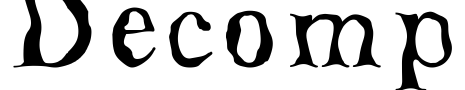 Decomposing Font Download Free