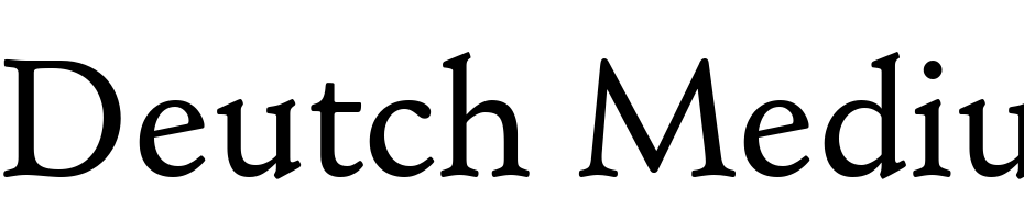 Deutch Medium SSi Medium Font Download Free