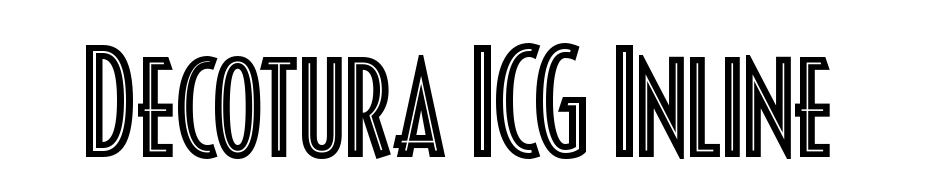 Decotura ICG Inline Font Download Free