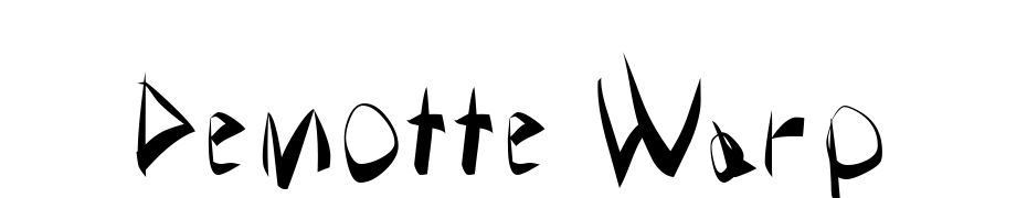 Demotte Warp Font Download Free