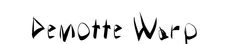 Demotte Warp Font Download Free