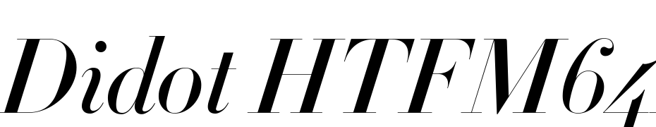 Didot HTF M64 Medium Ital Font Download Free