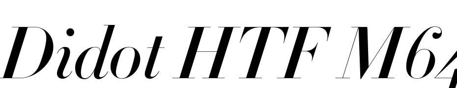 Didot HTF M64 Medium Ital Yazı tipi ücretsiz indir