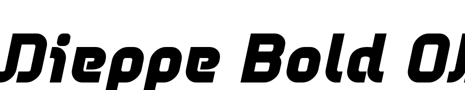Dieppe Bold Oblique Font Download Free