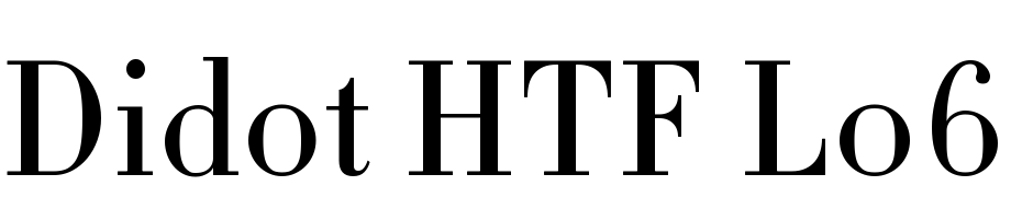 Didot HTF L06 Light Font Download Free