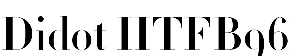 Didot HTF B96 Bold Fuente Descargar Gratis