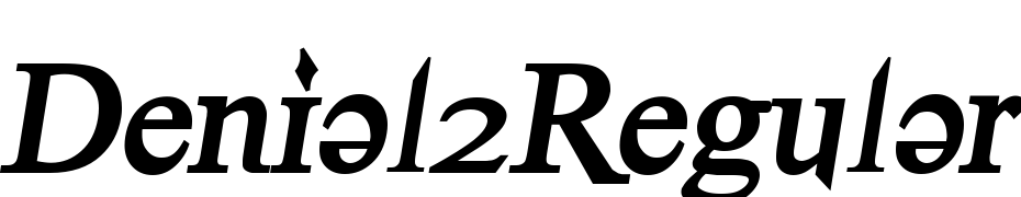 Denial2Regular Bold Italics Font Download Free