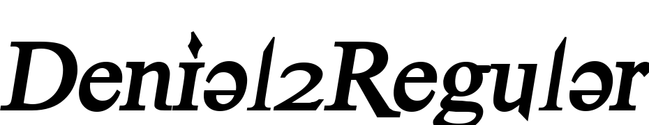 Denial2Regular Bold Italics Font Download Free