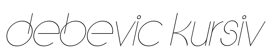 Debevic Kursiv Font Download Free