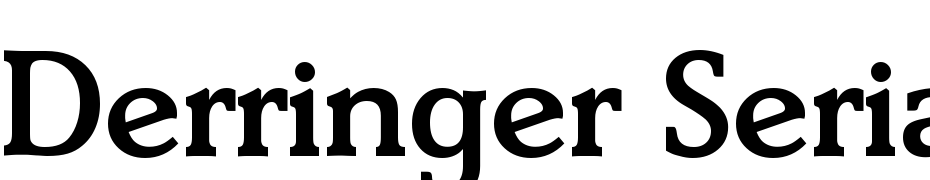 Derringer Serial Medium Regular Font Download Free