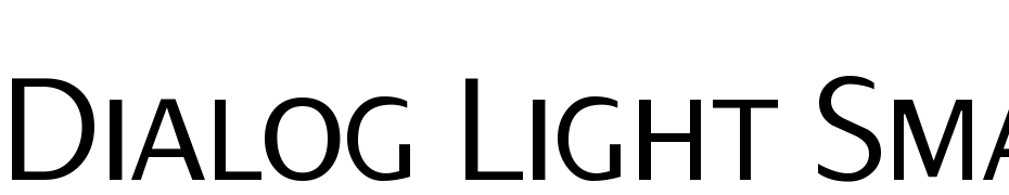 Dialog Light Small Caps Font Download Free