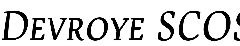 Devroye SCOSF Font Download Free