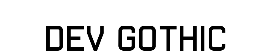 Dev Gothic Font Download Free