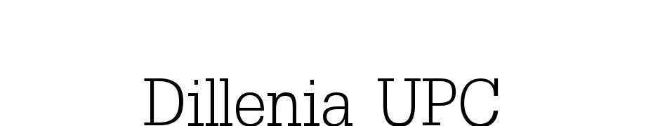 Dillenia UPC Font Download Free