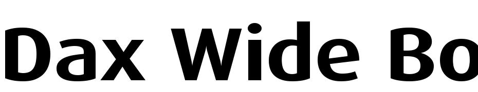 Dax Wide Bold Font Download Free